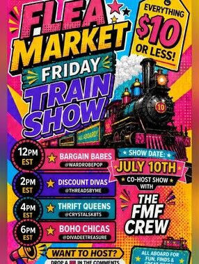 Flea Market Friday Co-Host Train Show
